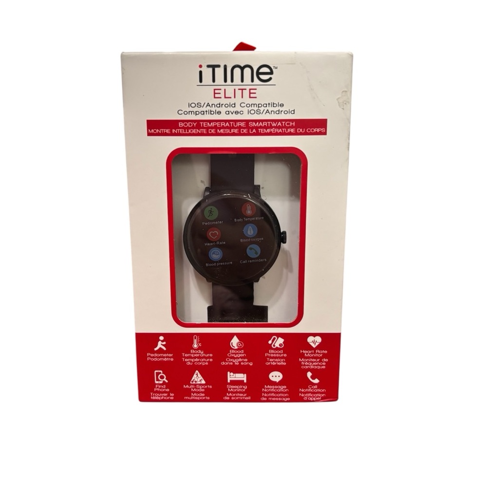 iTime Elite Black Smart Watch Fittness Watch